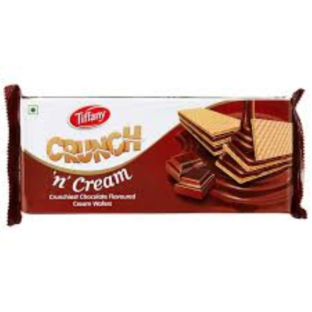 TIFFANY WAFERS CRUNCH N CREAM CHOCOLATE 153G
